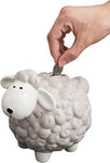 piece de monnaie dans fente tirelire mouton