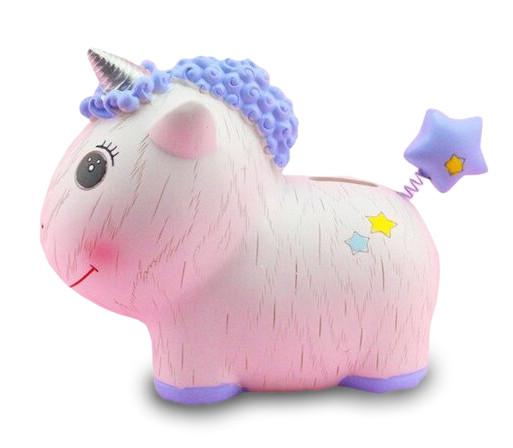 TIRELIRE LICORNE HAUTEUR 18CM