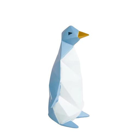 tirelire design pingouin bleu