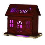Tirelire maison bois LED