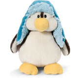 tirelire pingouin en peluche avec bonnet