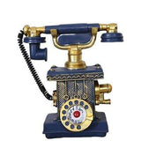 tirelire vintage telephone bleu